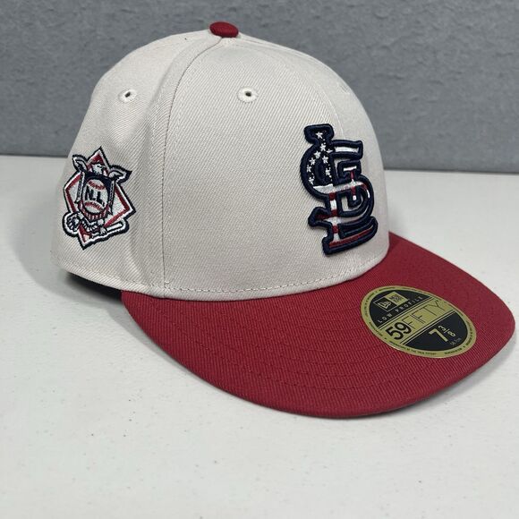 St. Louis Cardinals Hat Mens Size 7 3/8 New Era 59FIFTY 4th Of July On Field MLB - Picture 1 of 15